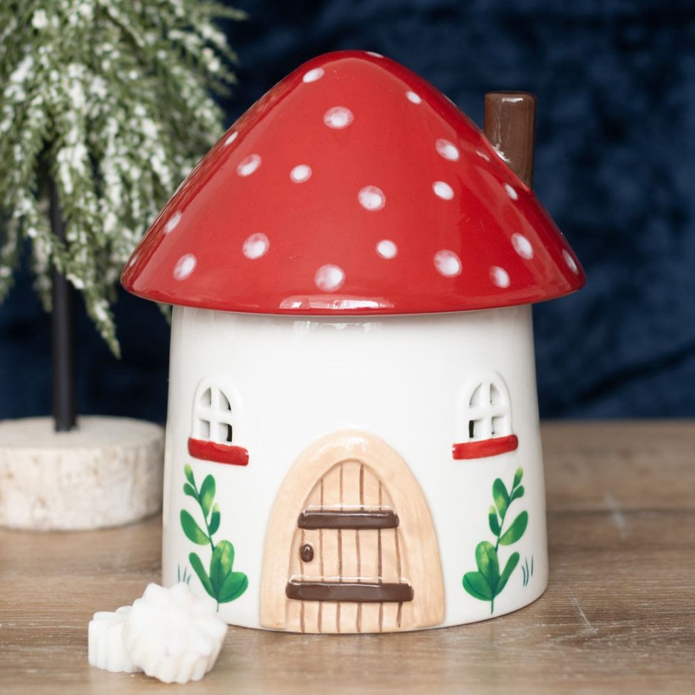 Something Different - Mushroom House and Wax Warmer Oliebrander - Multicolours